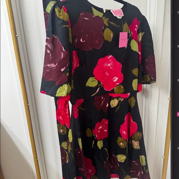 Kate Spade Just Rosy Tie-waist Dress (size 12) - Picture 4 of 11